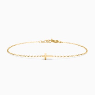 Sideways Cross Bracelet