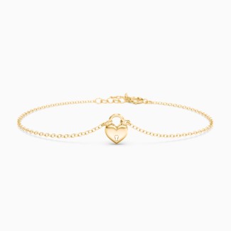 Heart Padlock Bracelet