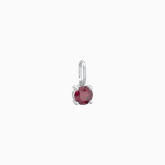 Round Gemstone Charm