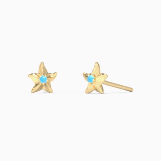 Starfish Studs With Accent