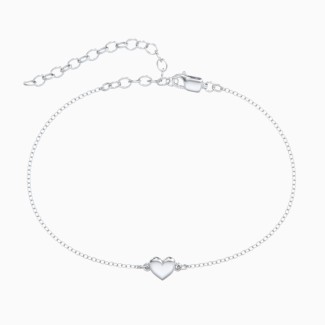 Puffed Heart Anklet