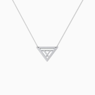 Geometric Triangle Necklace