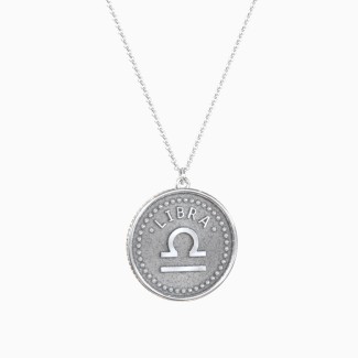 Libra Coin Charm Necklace