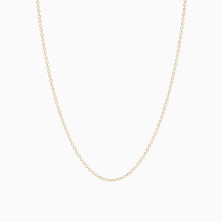Premium Gold Diamond Cut Cable Chain 16" with 2" Extender