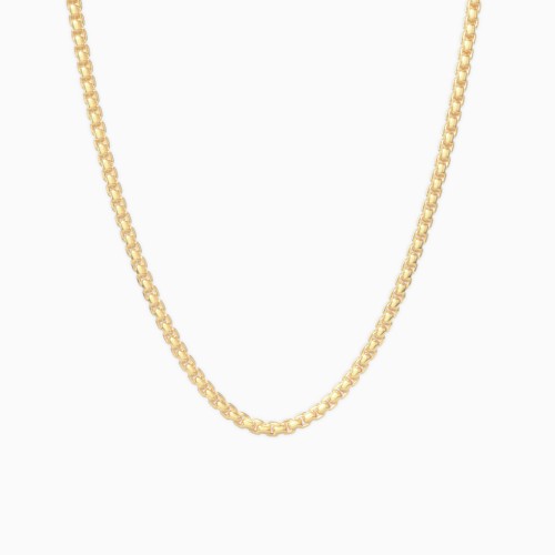 22" Rounded Box Chain Necklace