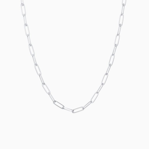 Bold Paper Clip Chain Necklace 18"