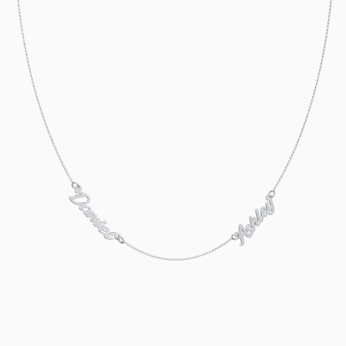 Personalized Dainty Two Name Necklace
