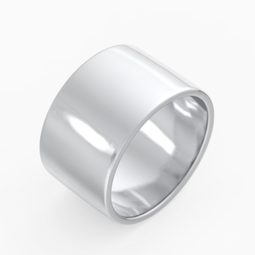 Classic Cigar Band Ring With Polished Finish