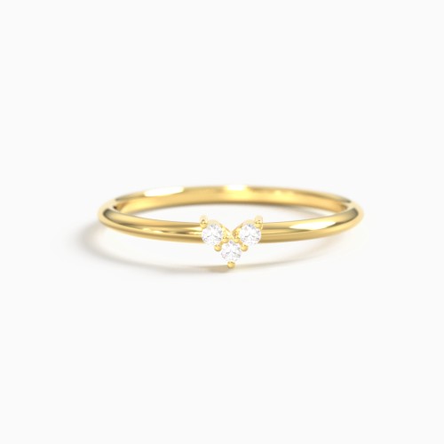 Dainty Stackable Cluster Accent Ring