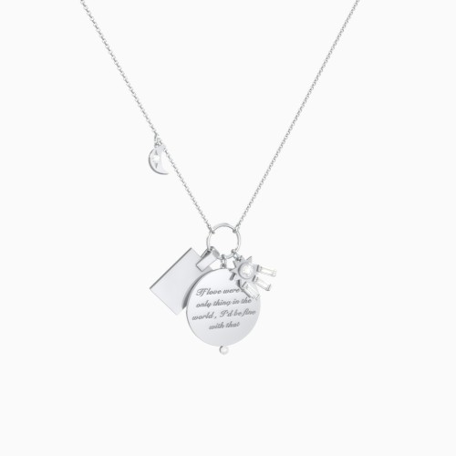 Scosha X Charms Necklace with Accents