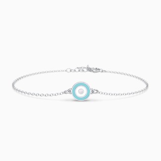 Round Evil Eye Bracelet with Cold Enamel