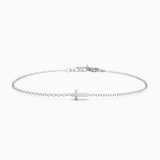 Sideways Cross Bracelet