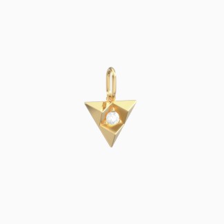 Pyramid Gemstone Charm