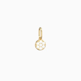 Dainty Round Pavé Charm