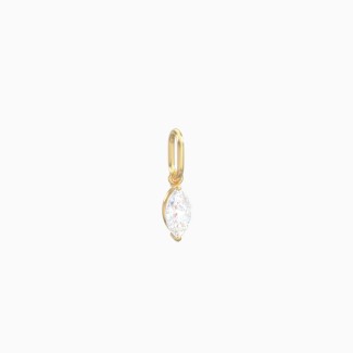 Marquise Gemstone Charm