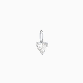 Heart Gemstone Charm