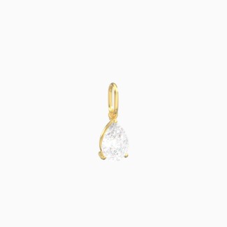 Pear Gemstone Charm