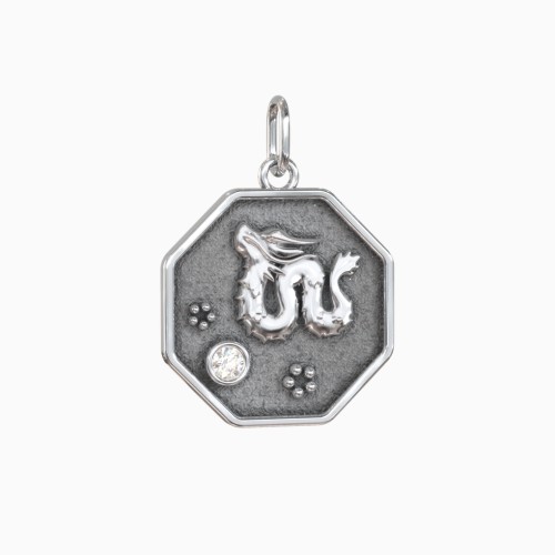 Year of the Dragon Engravable Zodiac Medallion Charm