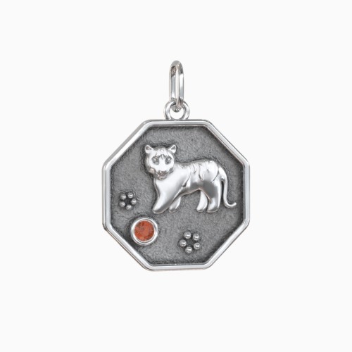Year of the Tiger Engravable Zodiac Medallion Charm