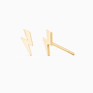 Lightning Bolt Stud Earrings