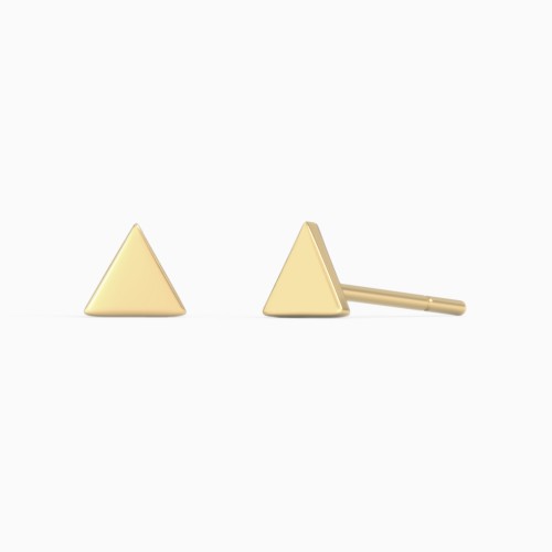 Triangle Shaped Stud Earrings