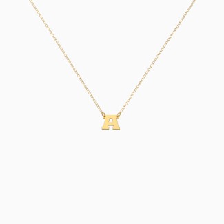 Petite Initial Letter Necklace