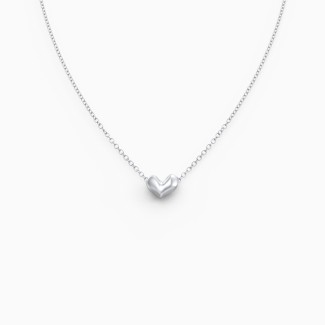 Puffed Heart Necklace