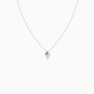 Diamond Shaped Pendant with Gemstones