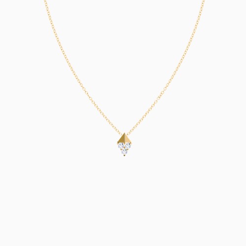 Diamond Shaped Pendant with Gemstones