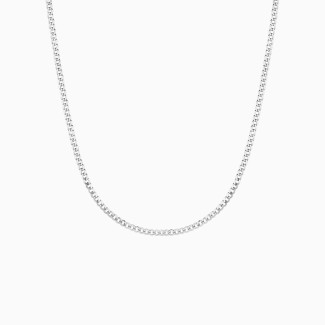 Open Curb Chain Necklace 14"