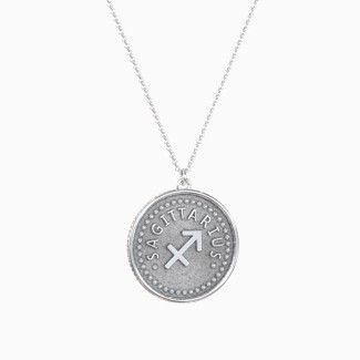 Sagittarius Coin Charm Necklace