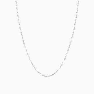 Sterling Silver Cable Chain Necklace 16 with 2 Extender