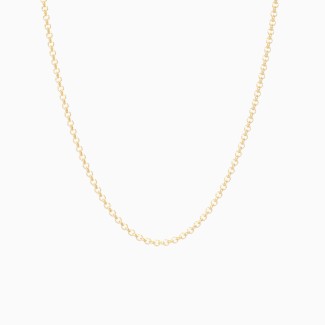 18" Gold Vermeil Cable Chain Necklace