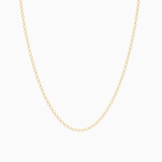 24" Gold Vermeil Cable Chain Necklace