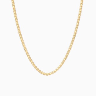 22" Rounded Box Chain Necklace