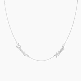Personalized Dainty Two Name Necklace