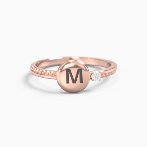 Engravable Disc Stackable Ring