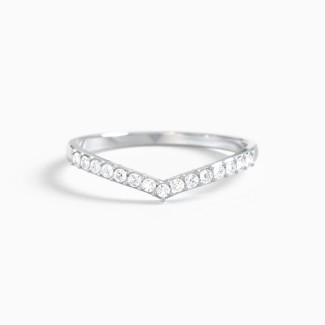 Tiara Accented Stacking Band