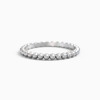 Stackable Beaded Ball Ring