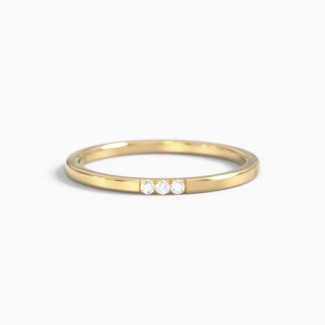 Minimalist Band with Micro-Pavé Stones