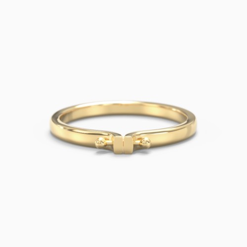 Stackable Ring with Barbell