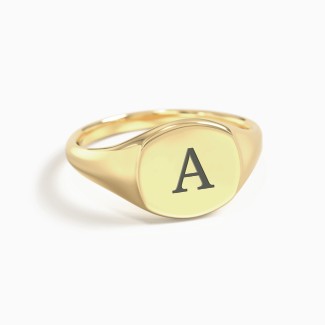Medium-Sized Round Signet Ring