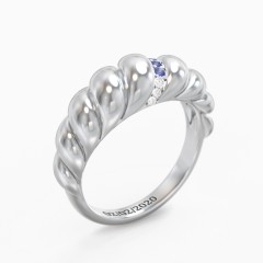 Mejuri thin croissant shop ring