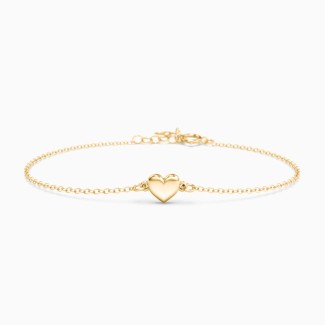 Puffed Heart Bracelet