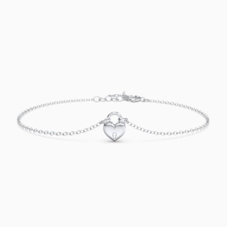 Heart Padlock Bracelet