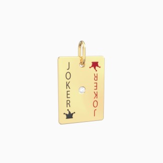 Large Joker Playing Card Charm