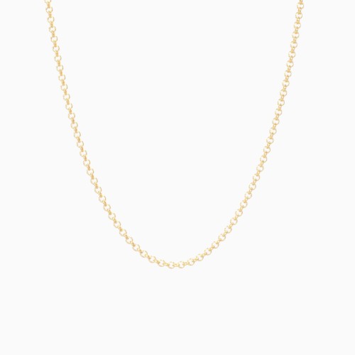 18" Gold Vermeil Cable Chain Necklace