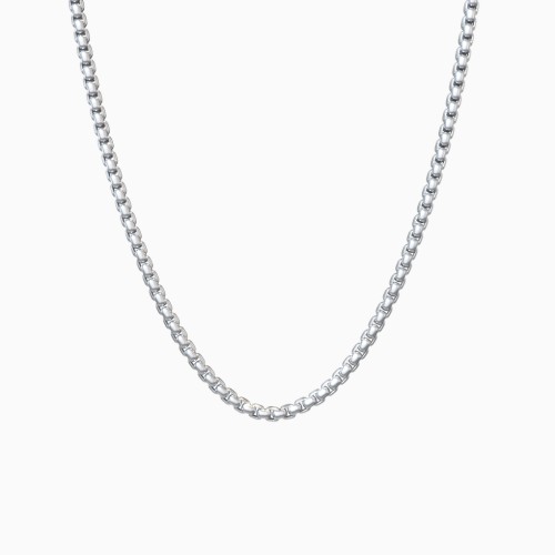 18" Rounded Box Chain Necklace