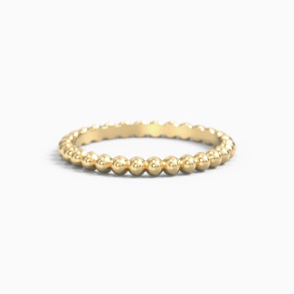 Stackable Beaded Ball Ring