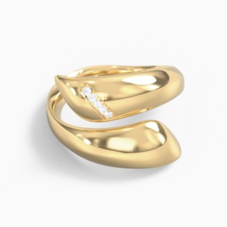 Bypass Statement Ring with Accents